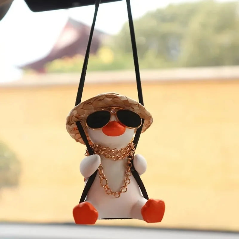 Swing Duck Car Hanging Ornament