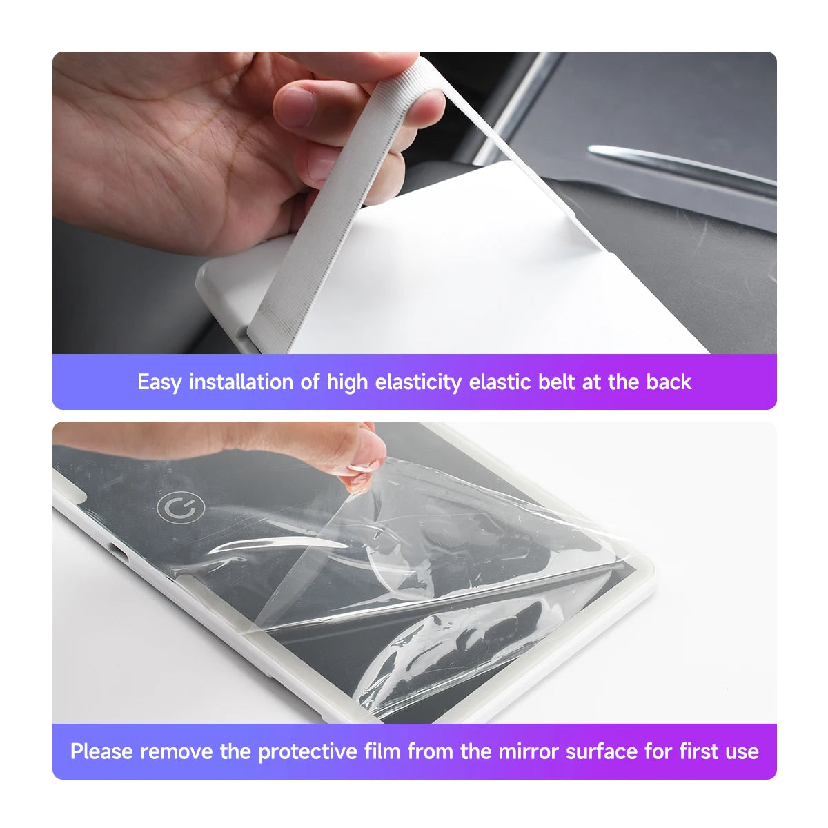 LED Car Sun Visor Makeup Mirror