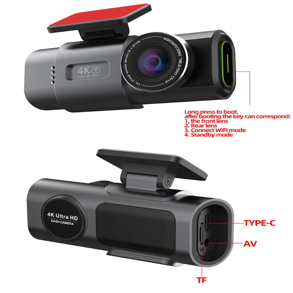 4K UHD Car Dash Cam Recorder