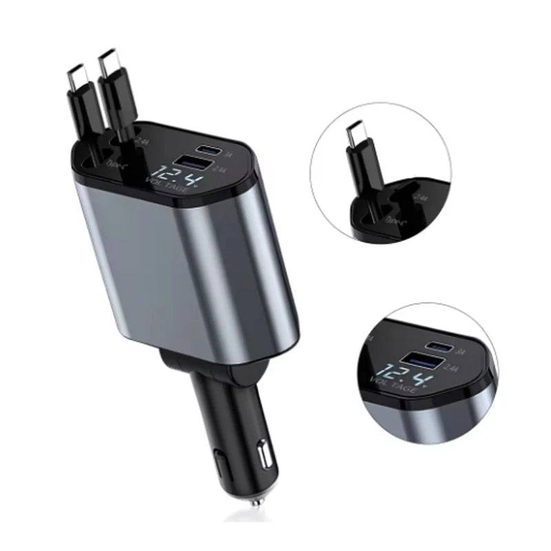 4 in 1 Car Charger Adapter