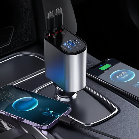 4 in 1 Car Charger Adapter