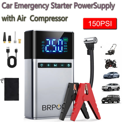 Portable Car Jump Starter with Tire Inflator