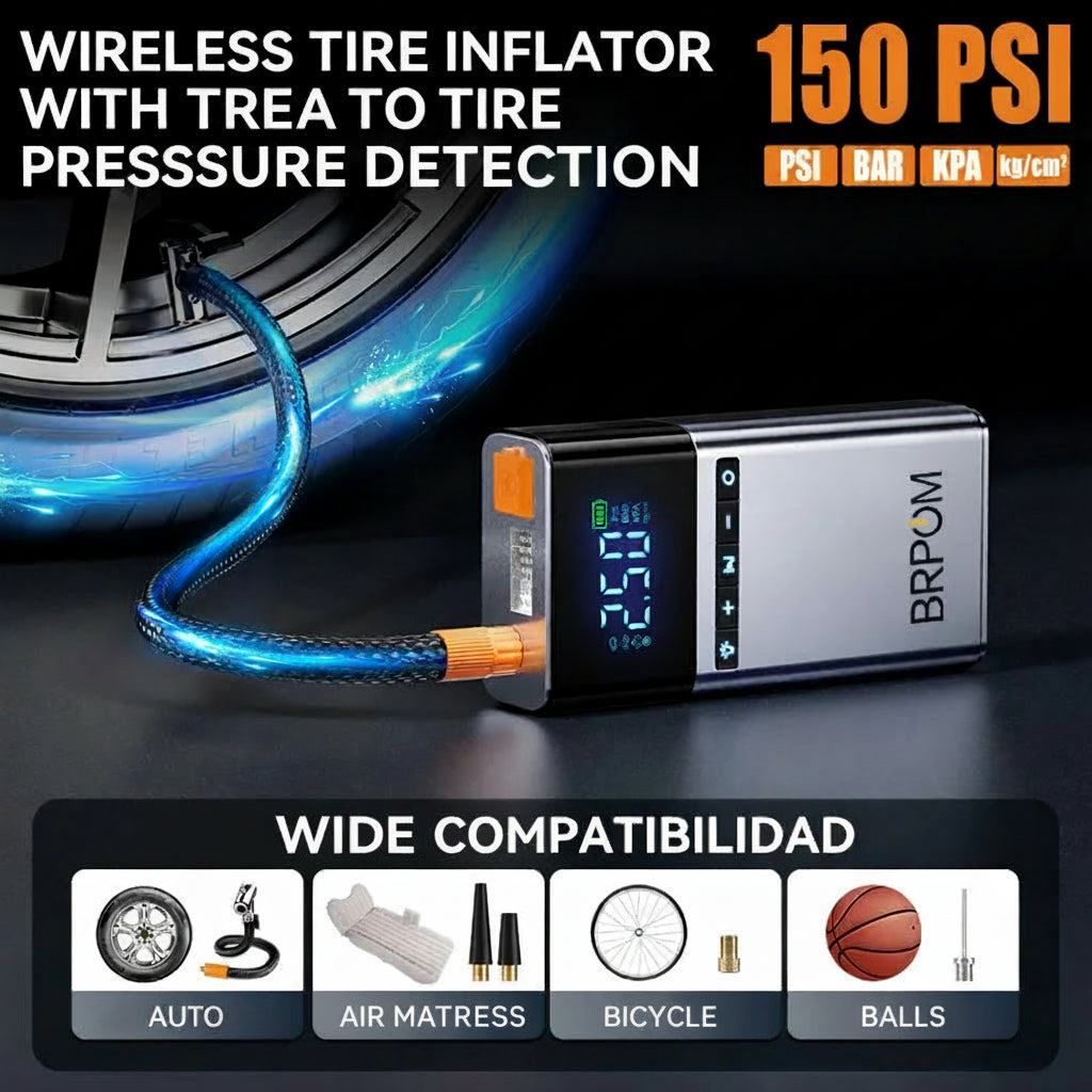 Portable Car Jump Starter with Tire Inflator
