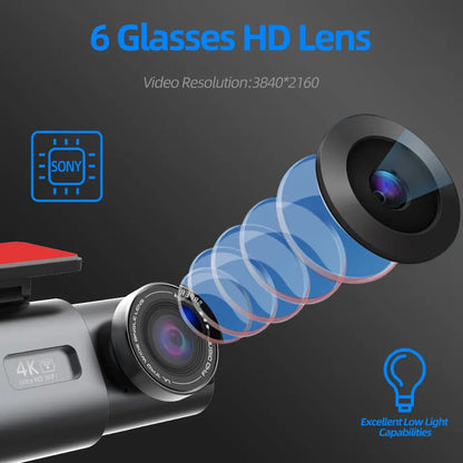 4K UHD Car Dash Cam Recorder