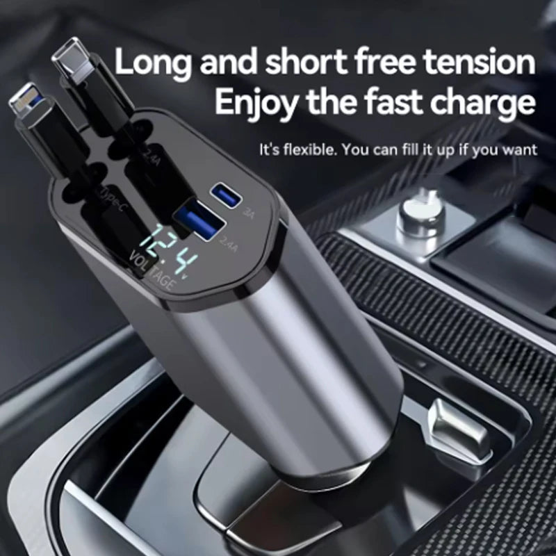 4 in 1 Car Charger Adapter