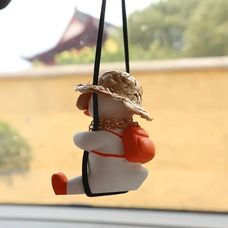 Swing Duck Car Hanging Ornament