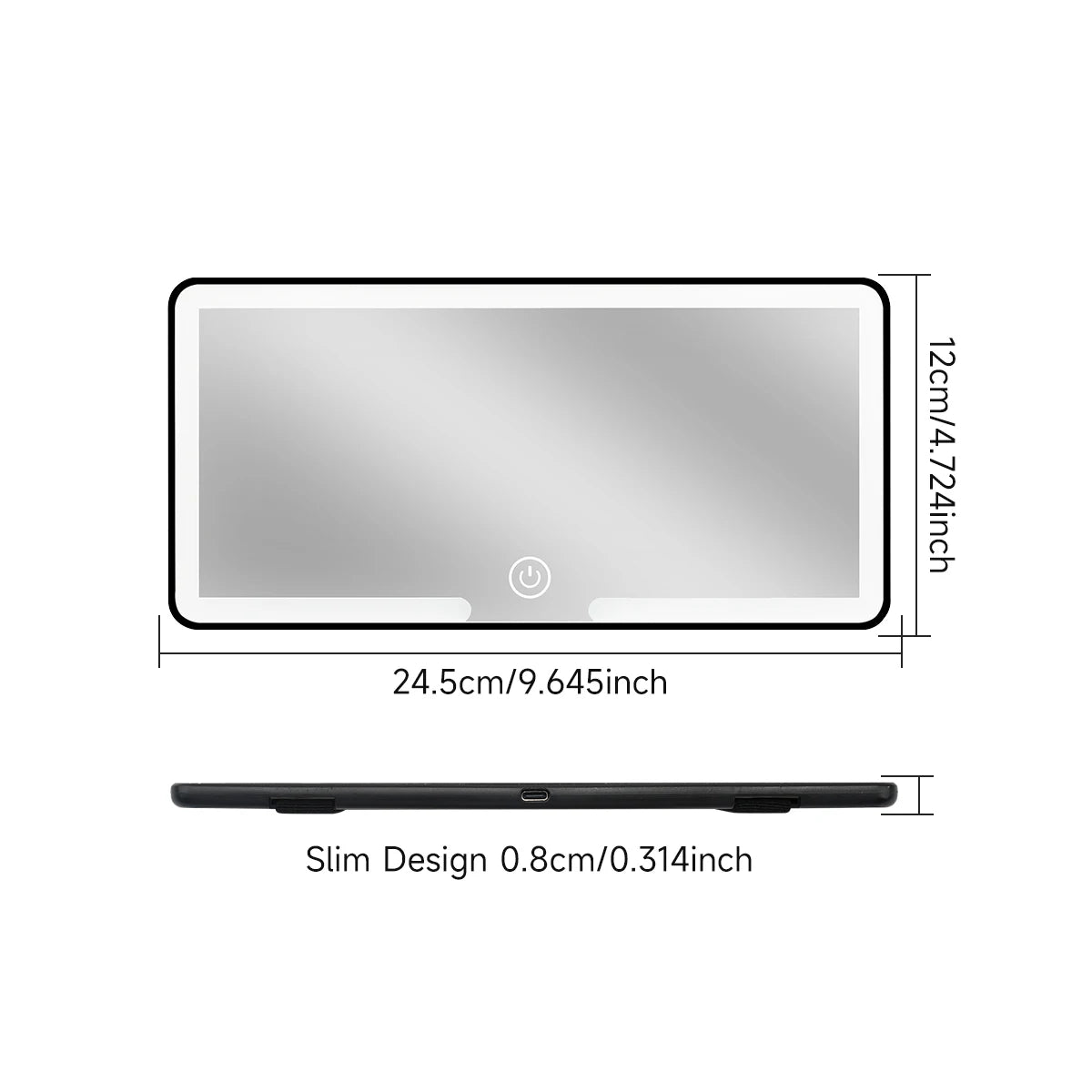 LED Car Sun Visor Makeup Mirror