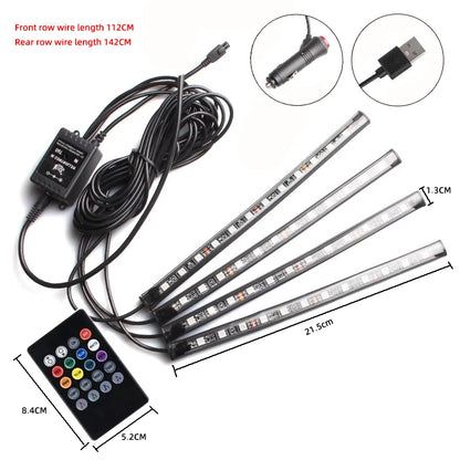 Universal Car RGB Ambient LED Lights