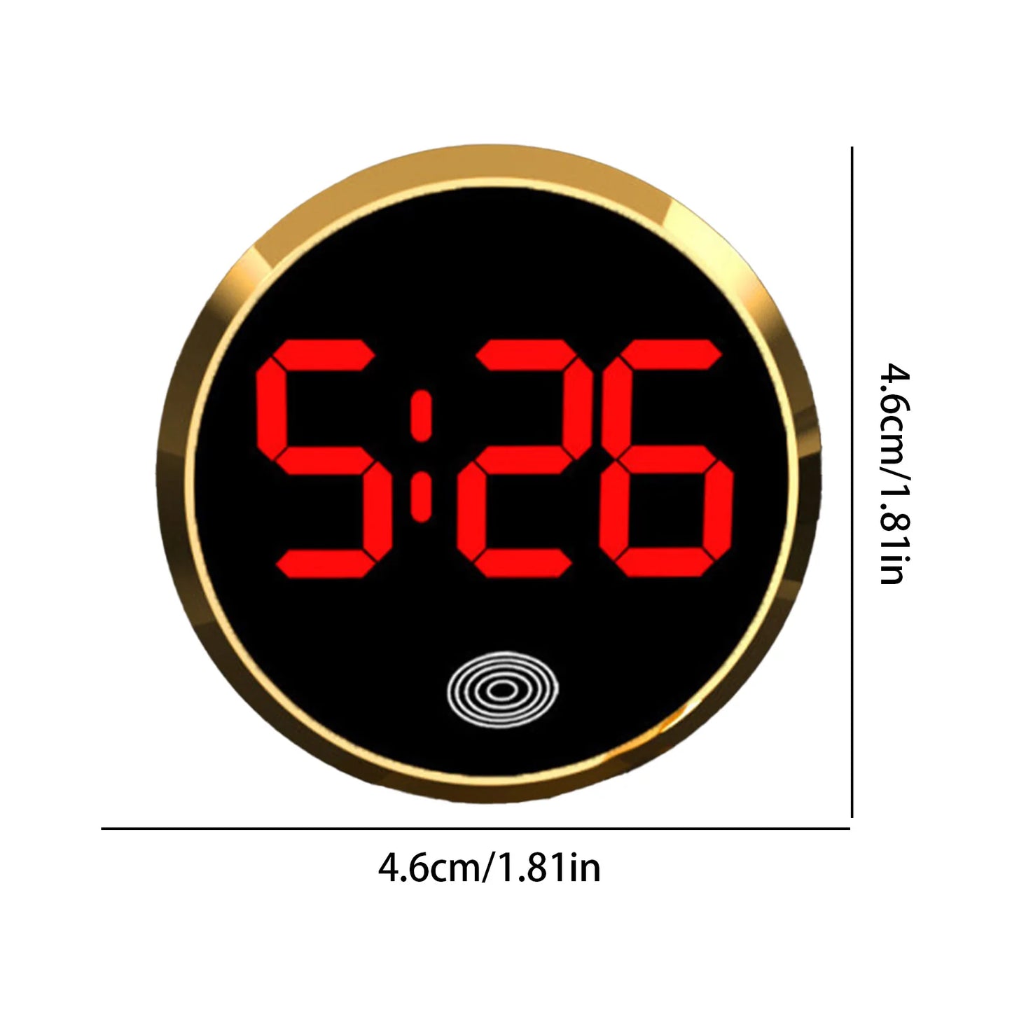 LED Touch Car Dashboard Clock