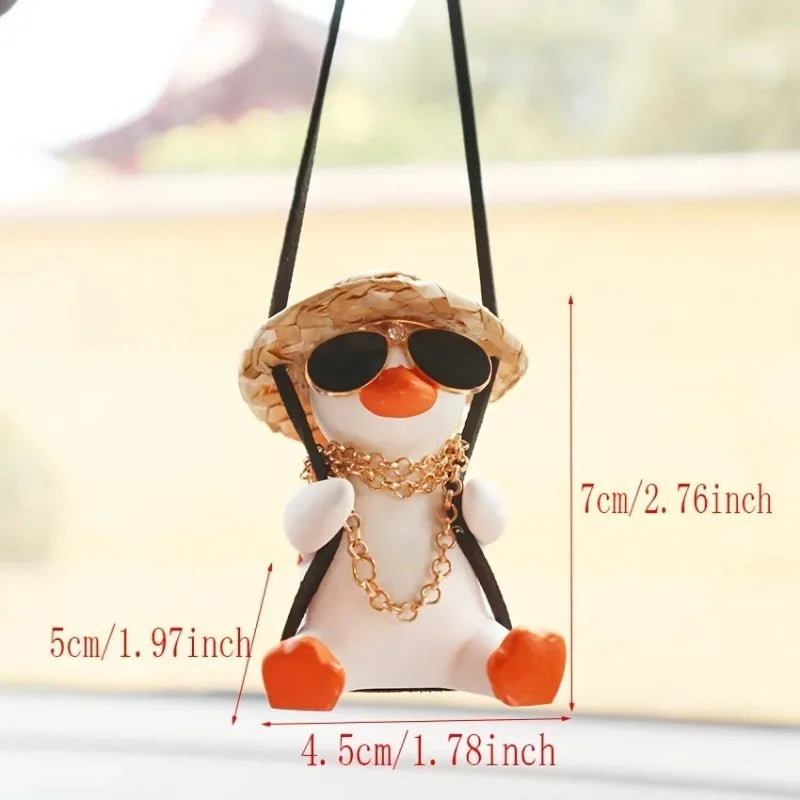 Swing Duck Car Hanging Ornament