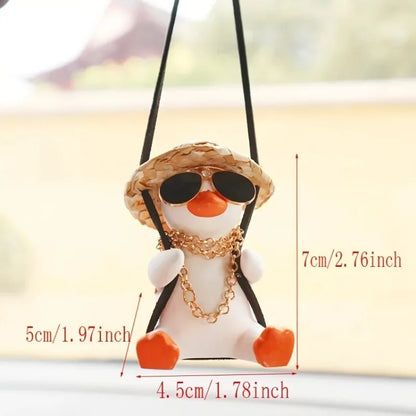 Swing Duck Car Hanging Ornament