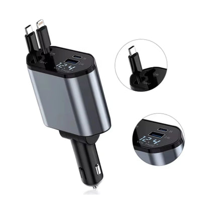 4 in 1 Car Charger Adapter