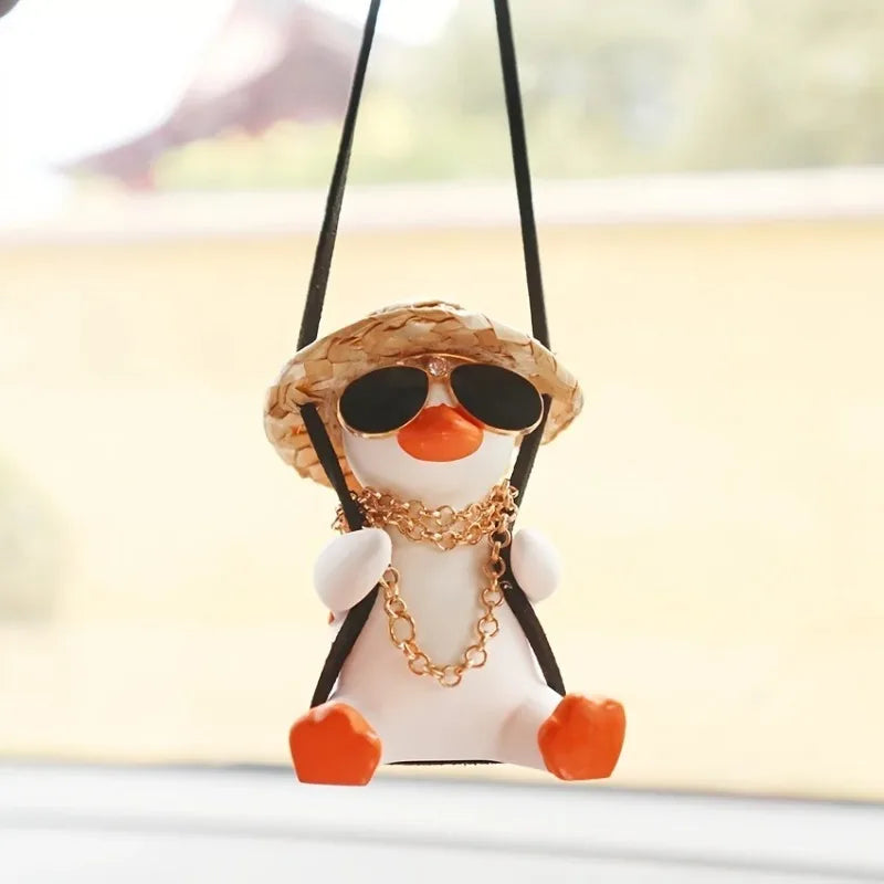 Swing Duck Car Hanging Ornament