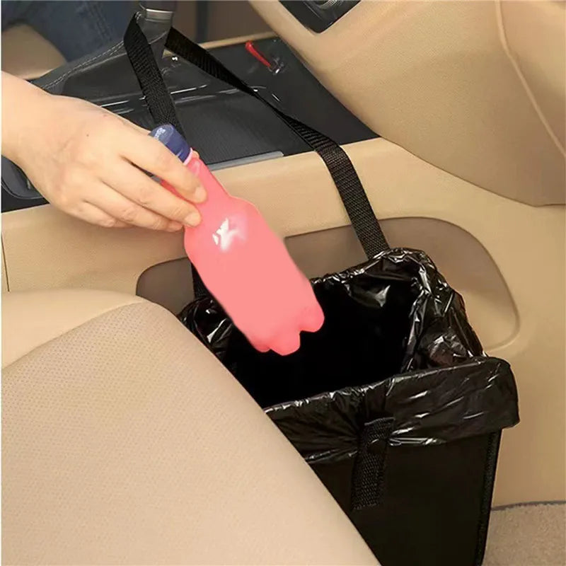 Car Hanging Trash Can Storage Bag