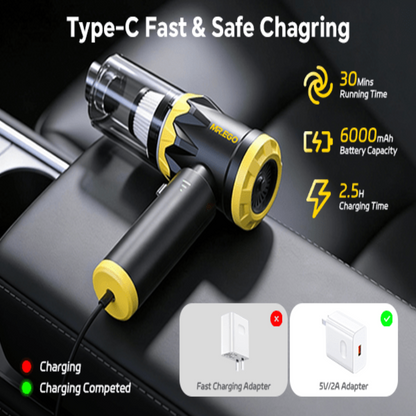 Portable Cordless Car Vacuum Cleaner